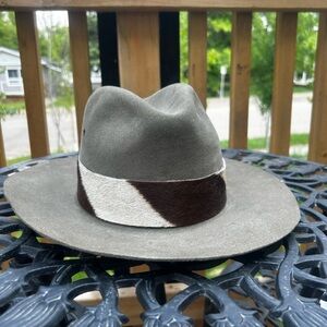 Rare Africa Safari Hat with Real Zebra Fur Band